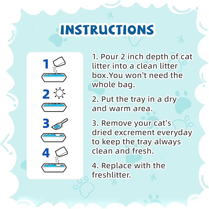 NEWORD Health Monitoring Crystals Cat Litter Health Indicating Silica Gel Cat Litter, Color-Changing, 12lb, Urine PH Levels Detection Non-Clumping Superior Odor Control Absorbent Lightweight