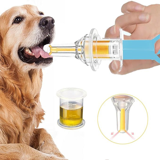 Pet Liquid Feeding Kit Pet Feeding Syringe Soft Tip, Cat Dog Syringe Bottles for Pet Feeding,Pet Medical Feeding Dispenser Tool (Blue)