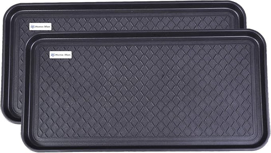 Multi-Purpose Boot Tray Mat,Shoe Tray Mat,Dog Feeding Tray,Waterproof Trays for Indoor and Outdoor Floor Protection,30" x 15"/2 Pack