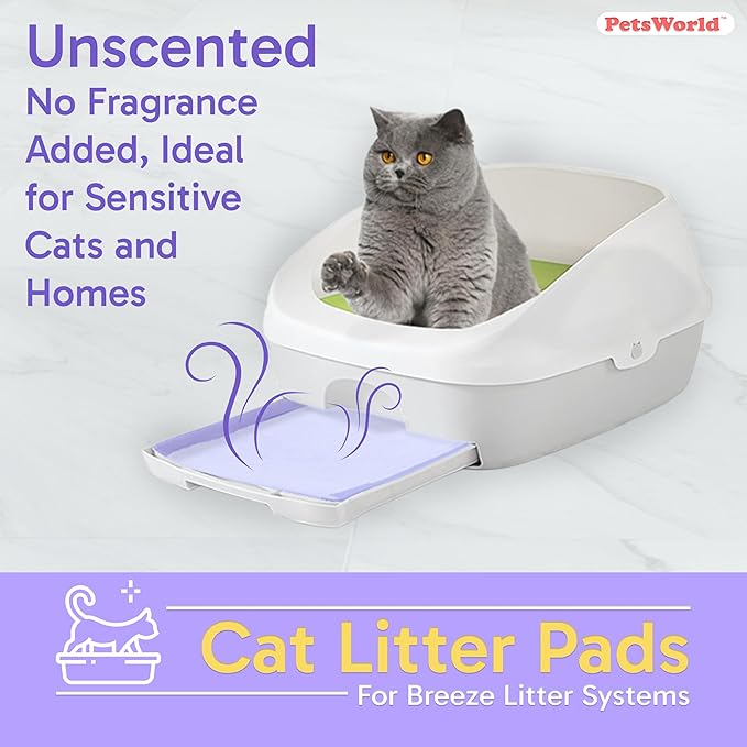 PETSWORLD Cat Pad Refills for Tidy Cats Breeze Litter System (1200 Pads)