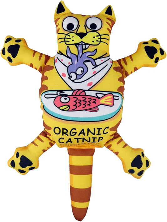 TTcat Organic Catnip Toy for Cats & Kittens,Cat Chew Toy for Indoor Cats,Yellow CAT…