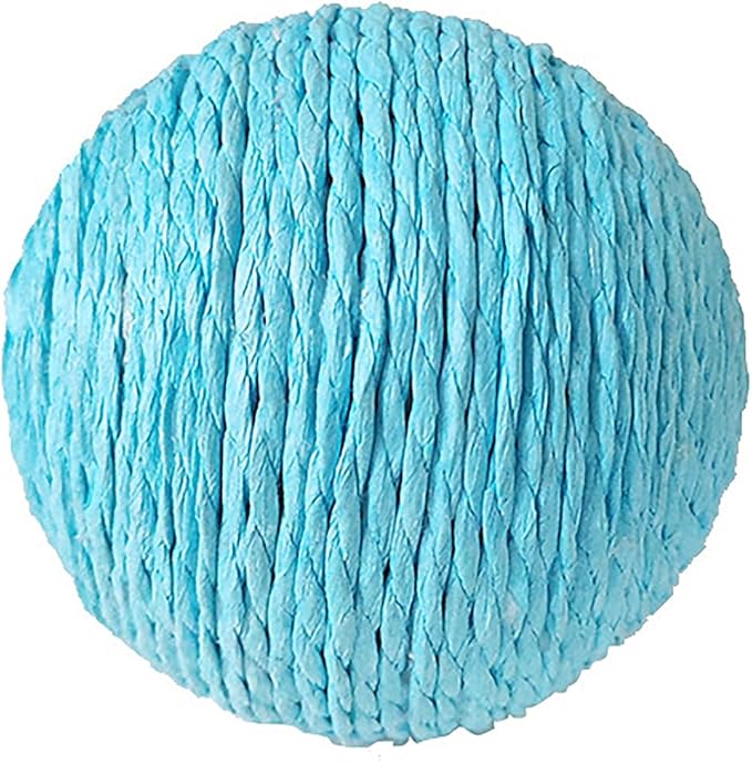 Extra Large 4-Inch Sisal Cat Ball Toy (Blue)