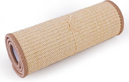 Sisal Cat Scratcher - Vertical L Shape Cat Scratching Board - Solid Wooden Cat Furniture (Sisal Replacement)