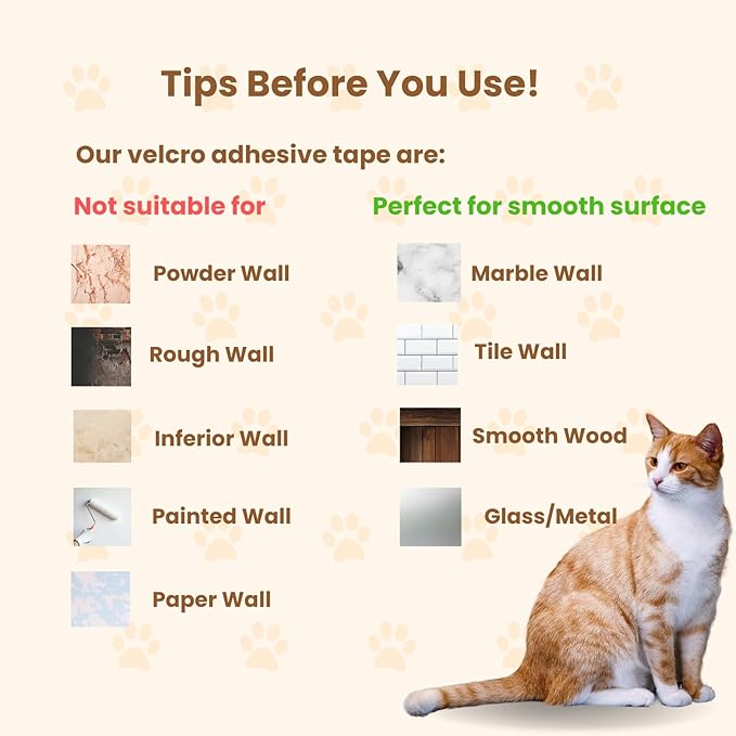 SOLDAY Sisal Cat Wall Scratcher 22x13 inch for Floor Wall Carpet Couch Furniture, Cat Scratching Posts with Velcro Tape, Anti Scratch Furniture Protector(Ginger Cat Stargazing)