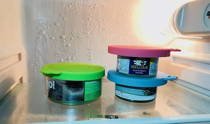 Pet Food Can Covers-Comtim 3 Pack Silicone Can Lids Caps for Dog Cat Wet Food,Universal Size Fit Most Standard Size Canned Dog and Cat Food