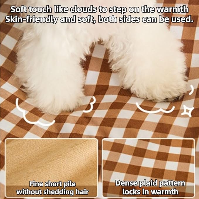 Cat Tent, Foldable Cat Bed Cave, Winter Warm Kitten House, Dog Hideaway House, Pet Bed Hideout for Small and Medium Dogs (Red,Medium)