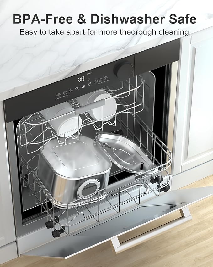 Cat Water Fountain Stainless Steel: 108oz/3.2L Automatic Pet Water Fountain - Dog Water Dispenser with Water Level Window - for Cats Inside with 4 Replacement Filters and 4 Sponges