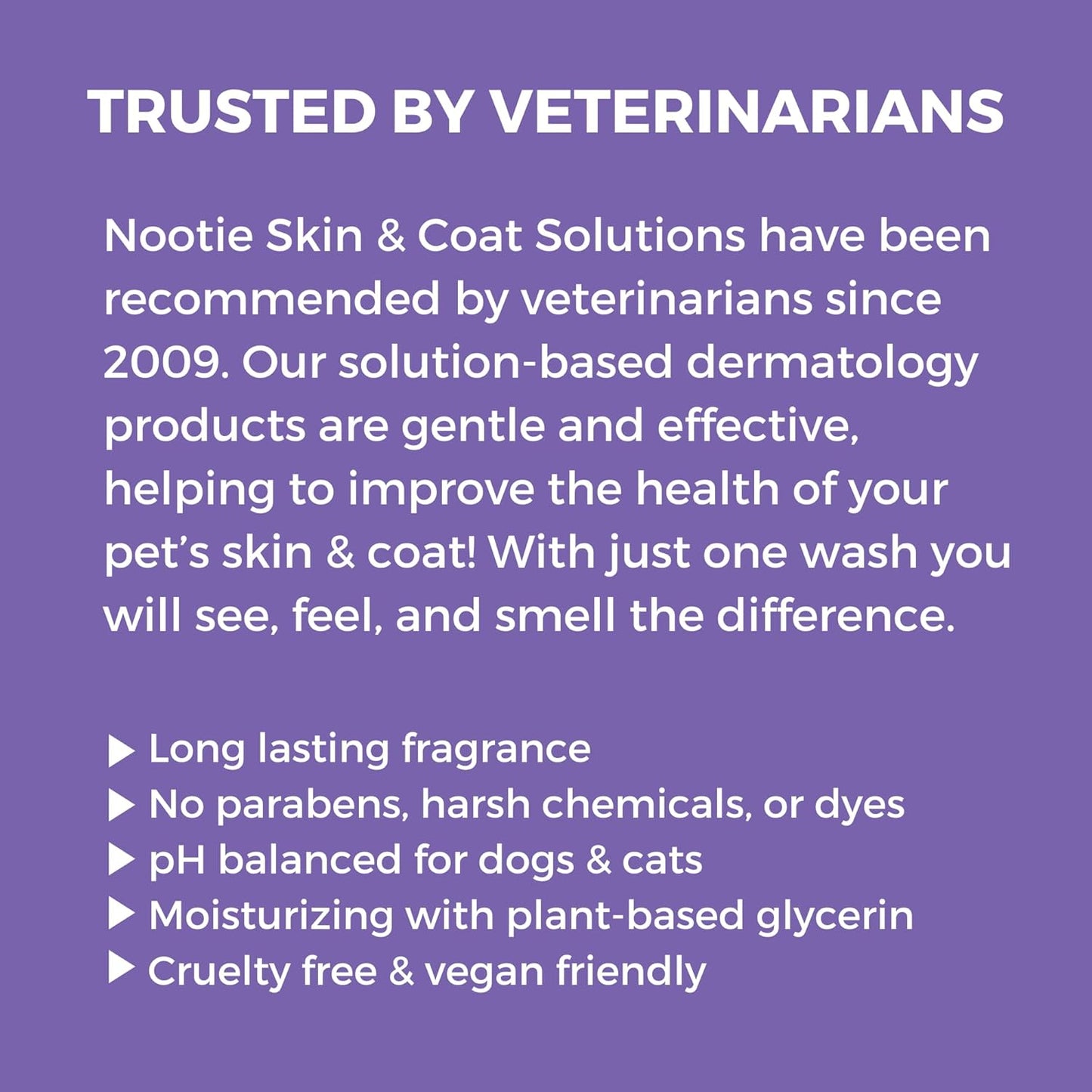 Nootie - Pet Shampoo for Sensitive Skin - Revitalizes Dry Skin & Coat - Natural Ingredients - Gentle Dog Shampoo - Cleans & Conditions