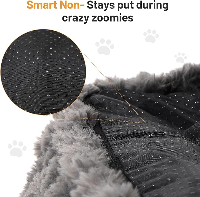 Washable Cat Bed Pet Chair - Cute Fluffy Supportive Cat Sofa for Indoor Kitten - Small Dog Bed with Comfortable Cusion