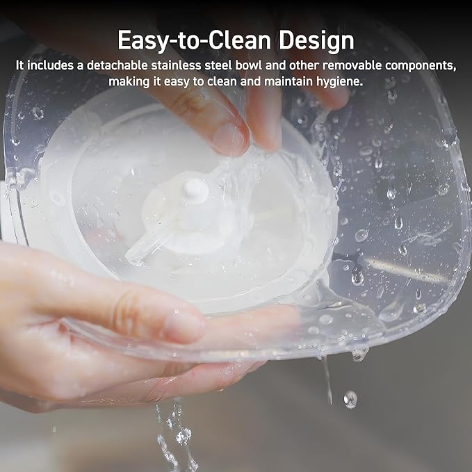 ELECOM Silent Pet Water Fountain for Cats and Dogs, 9dB Ultra Quiet Operation, 2L Capacity, Easy to Disassemble & Clean, 3-Layer Filtration, Wireless Pump, LED Light Modes (Black)