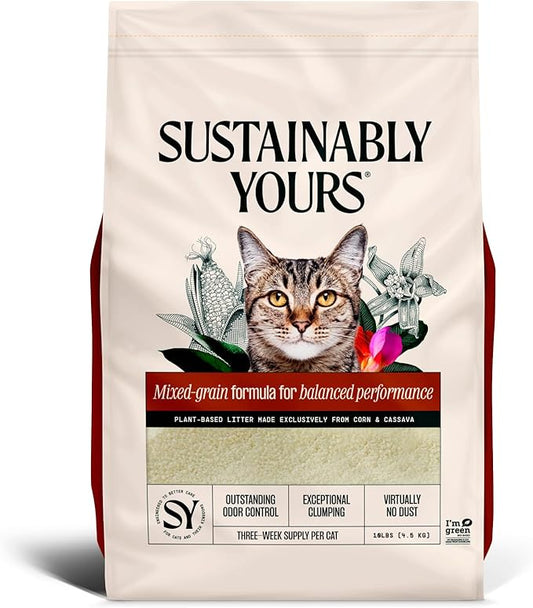 Cat Litter, Mixed-Grain Formula 10 lbs