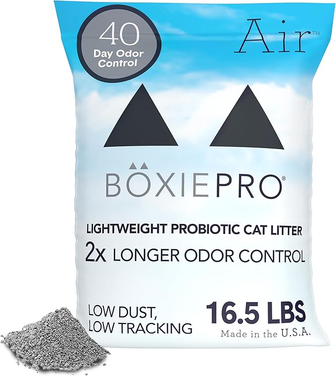 Boxie Probiotic Cat Litter, Lightweight 40-Day Odor Control, Clumping, 16.5lb