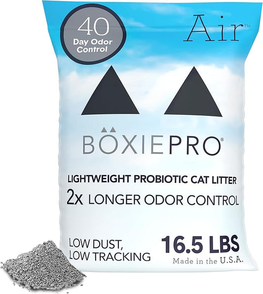 Boxie Probiotic Cat Litter, Lightweight 40-Day Odor Control, Clumping, 16.5lb