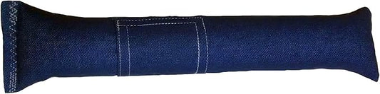 15" Cat Kicker Toy with Refillable Catnip Pocket (Denim) - Filled with Premium Canadian Catnip