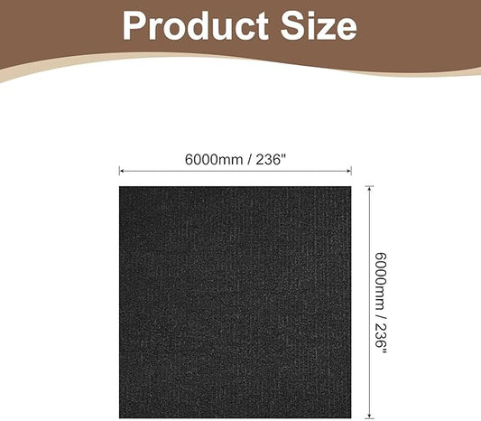 uxcell Self-Adhesive Cat Scratching Mat, 1 Roll 236" x 236" Couch Protector from Cat Claws for DIY Sofa, Wall, Doors, Cut Anti Cat Scratch Pad Carpet Mat, Black