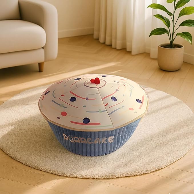 Cute Cat Beds Kitten Beds, Soft Small Dog Beds, Washable Pet Beds for Puppy and Kitty, Funny Cupcake Cat Cave, 20 Inches