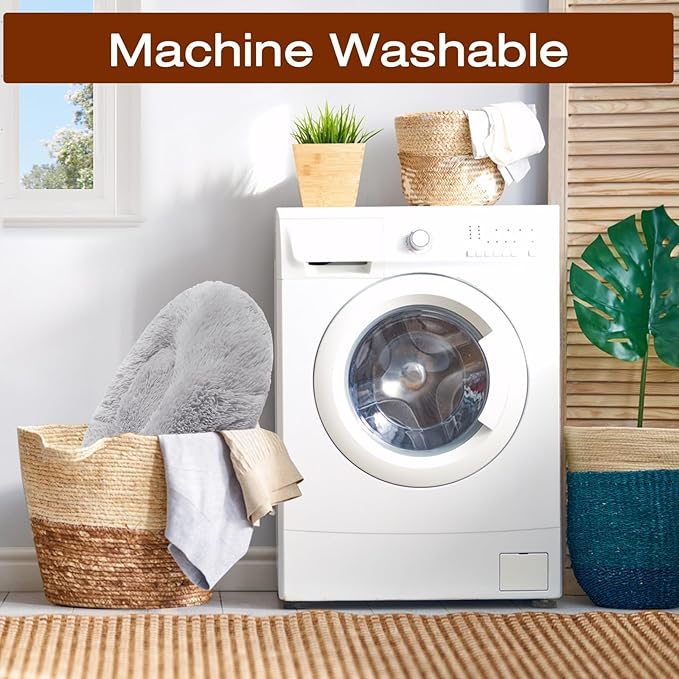 JOLLYVOGUE Dog & Cat Bed, Calming Anti-Anxiety Pet Bed for Small Dogs, Fluffy Donut Cushion for Small and Medium Pets (20")