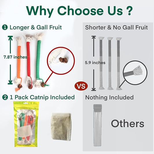 Kitten Toys, Cat Chew Toy for Indoor Cats, Catnip Toys for Teeth Cleaning, Interactive Cat Nip Teething Rope Toys for Cats Kitty, 3 Pack (Include 1 Pack of Catnip)