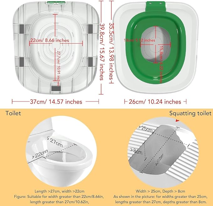 Universal Reusable Cat Toilet Trainer Kit - Detachable Design for Easy Cleaning | Home Pet Care Potty Training System with Litter Box Compatibility (Green)