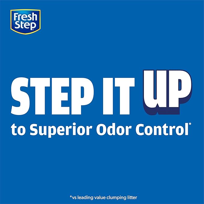 Fresh Step Extreme Clumping Litter with Febreze Freshness, Mountain Spring Scent Clumping Cat Litter with Guaranteed Odor Control, 14 lb. Box (Pack of 2)