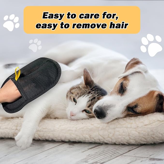 Pet Hair Removal Glove for Cats Dogs,2025 Electrostatic Pet Hair Remover Grooming Removal Gloves for Pets Hair,Hair Remover Gloves for Couch Clothes Carpet Bed Furniture Pet Grooming