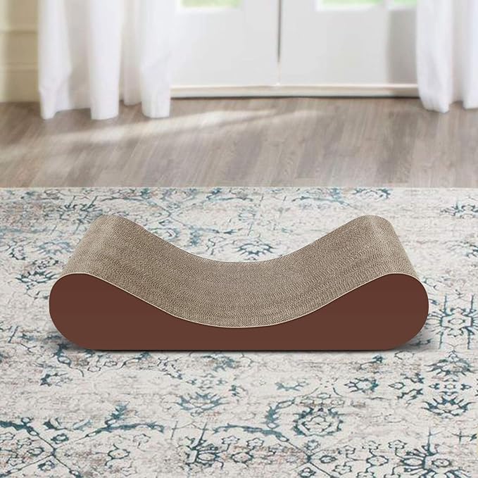 Bone Cat Scratcher Cardboard Lounge Bed, Cat Scratching Post, Durable Board Pads Prevents Furniture Damage