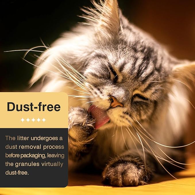 Enhanced Cat Litter Pellets 18 lbs, Long-Lasting Odor Control, Generic Litter Pellets Refills Exclusively for Dual-Layer Litter Box Systems, Zeolite, Non-climping, Not Low-Tracking