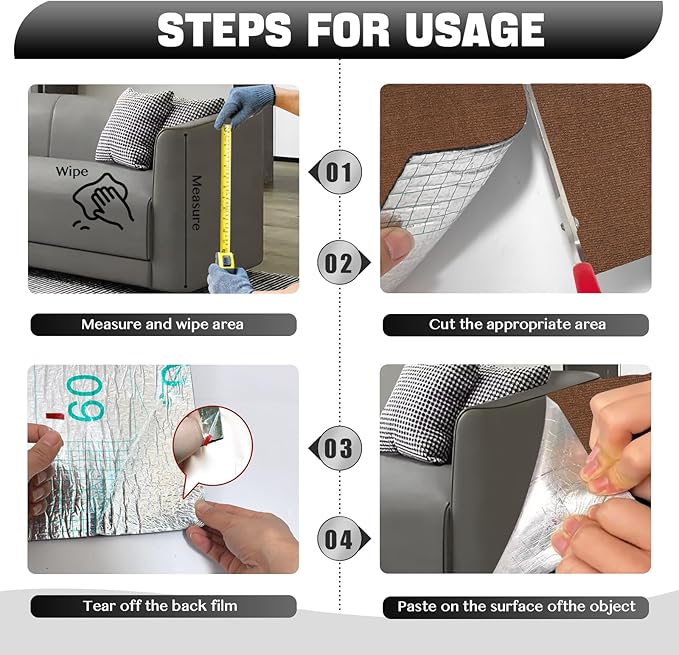 Cat Scratch Couch Furniture Protector, Adhesive Cat Scratch Pad Deterrent for Furniture, DIY Climbing Cat Scratcher Couch Protector from Cat Claws Scratching Mat for Indoor Cats (Brown,39.3x15.8In)