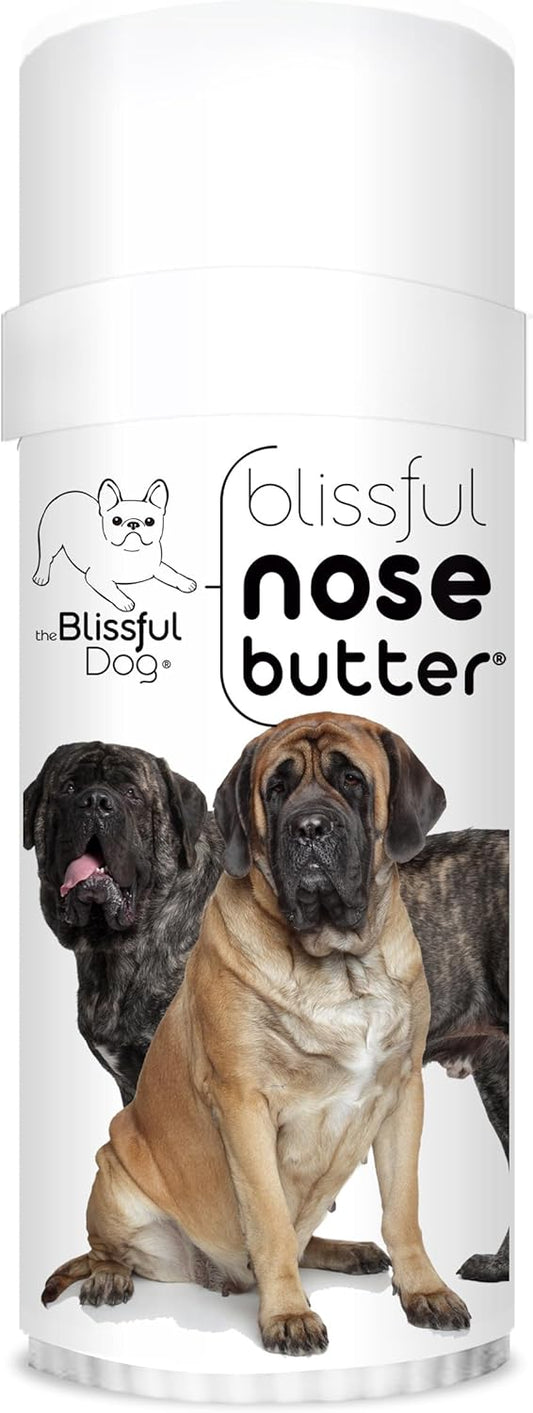The Blissful Dog Mastiff Nose Butter, Versatile Dog Nose Balm for Dry Nose, Handcrafted Nose Moisturizer, Easy-to-Apply Dog Essentials, Unscented, 2 oz.