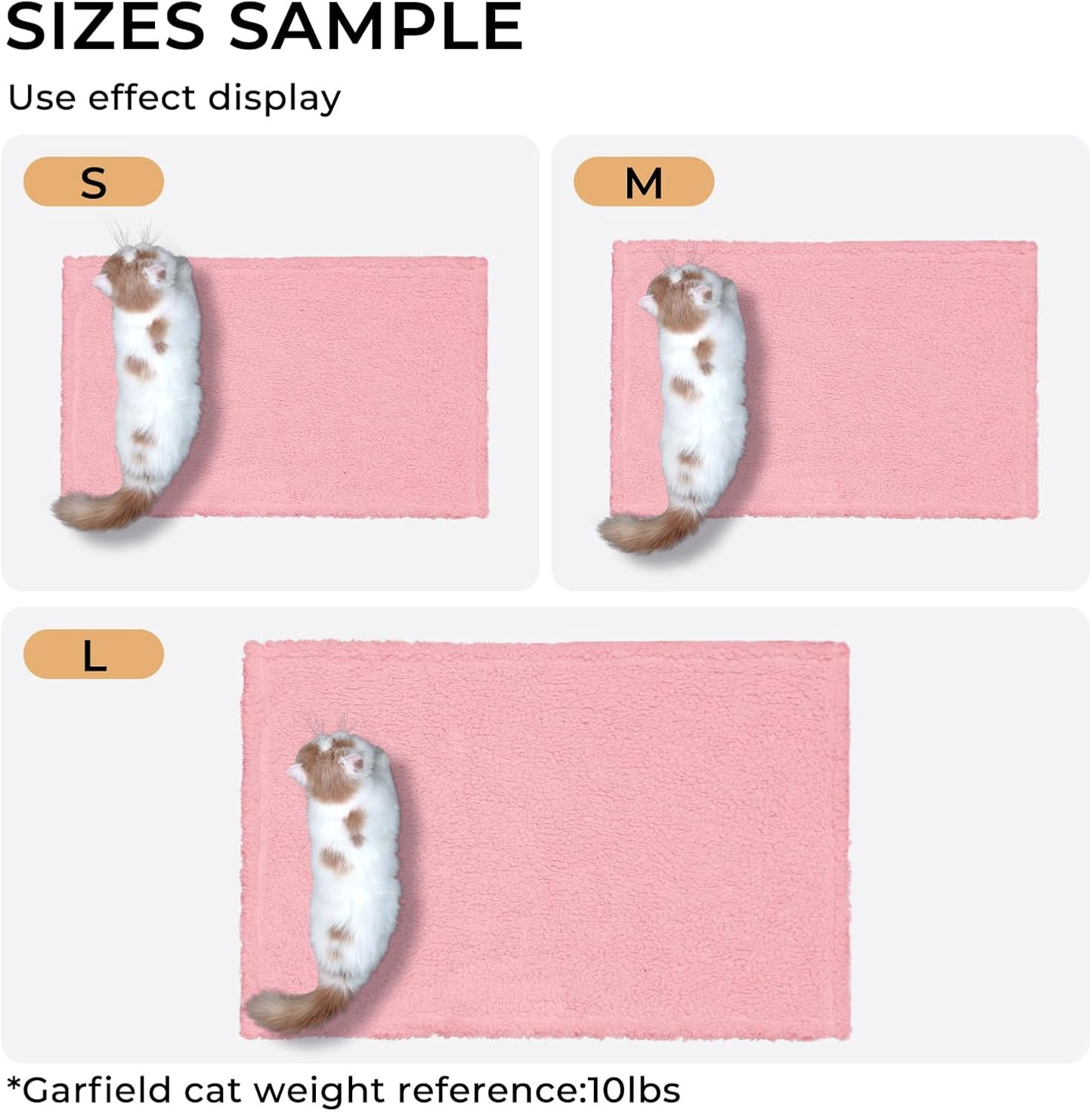 Luciphia 1 Pack 3 Calming Dog Blanket Fluffy Premium Fleece Pet Blankets Soft Sherpa Throw for Dogs Puppy Cat Pink Large (41" x31")