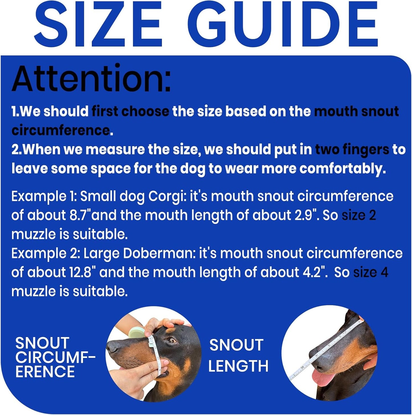 Dog Muzzle, Basket Muzzle for Small Medium Large Dogs, Anti-Biting and Chewing, Lightweight & Sturdy Cage Design, Allows Panting & Drinking, Ideal for Grooming & Training（Blue Size S）