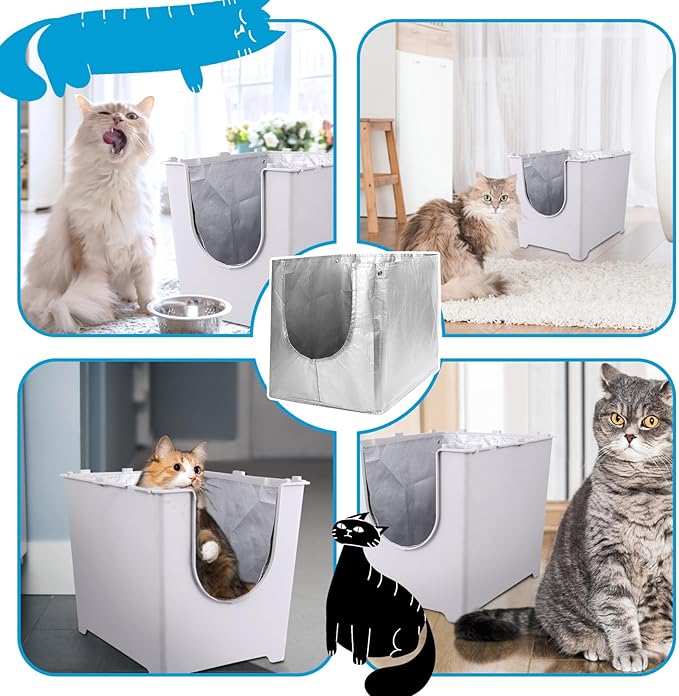 Liner F Compatible with Modkat Flip Litter Box - Reusable Liners for Flip Litter Box - Liner F for Cat Litter Box (3 Pack)