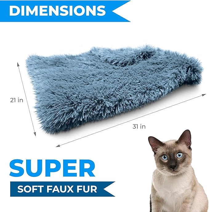 Whiskers & Friends Cat Blankets for Indoor Cats, Throw Dog Blanket for Small Dogs Washable, Cozy Calming Pet Blankets for Cats - 31 in X 21 in