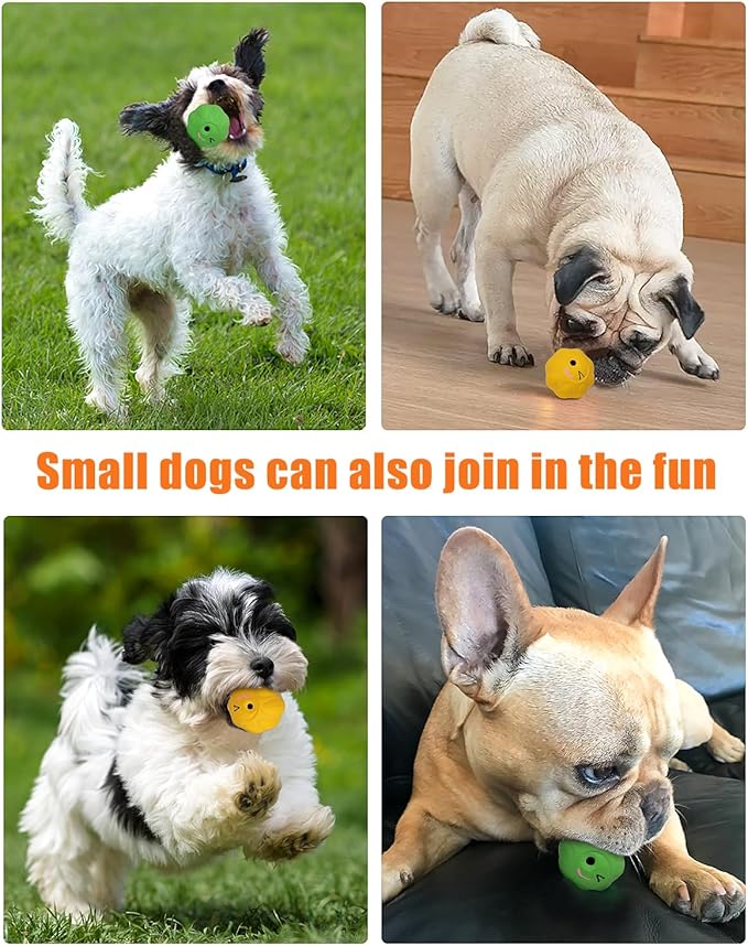 Cat Ball Toys with Bell and Catnip, 2” Bouncing Latex Rubber Pet Chew Toy Kitty Fetch Play Balls for Bored Indoor Adult Cats Kitten Puppy Small Dogs