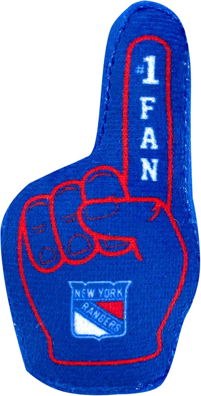 Best Plush CAT Toy: NHL New York Rangers Complete Set of 3 Piece Cat Toys Filled with Fresh Catnip. Incl: 1 Jersey Cat Toy, 1 Hockey Puck Cat Toy with Feathers & 1#1 Fan Cat Toy. All with Team Logos