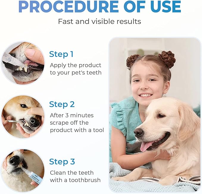 Pet Toothbrush Pen, 2025 Upgrade Pet Oral Repair Gel, Dog & Cat Dental Care, Fresh Breath, White