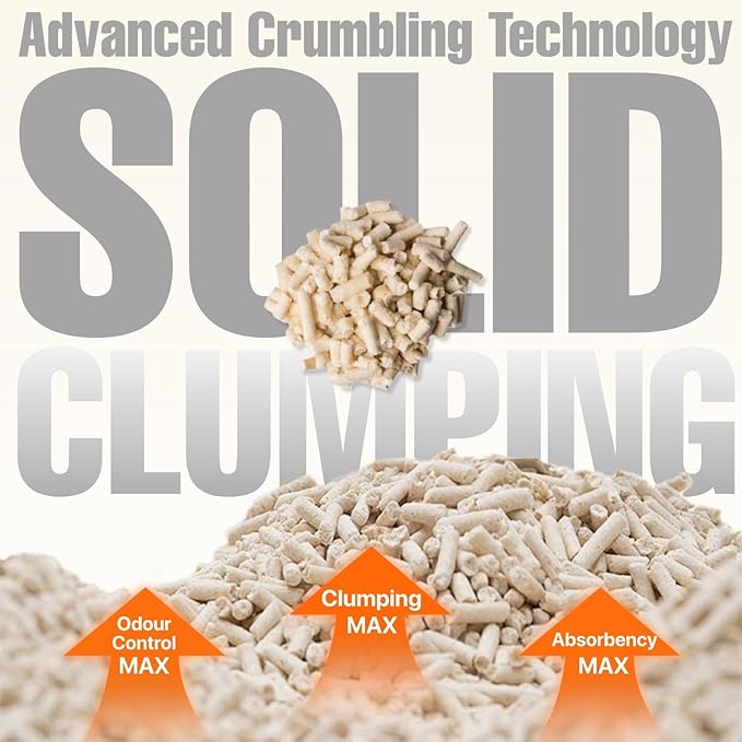 Tofu Cat Litter Natural Clumping Tofu Cat Litter, Fast Clumping and Easily Scoop-able 5.5lb/88oz 5 Scents - Greentea, 8 Pack