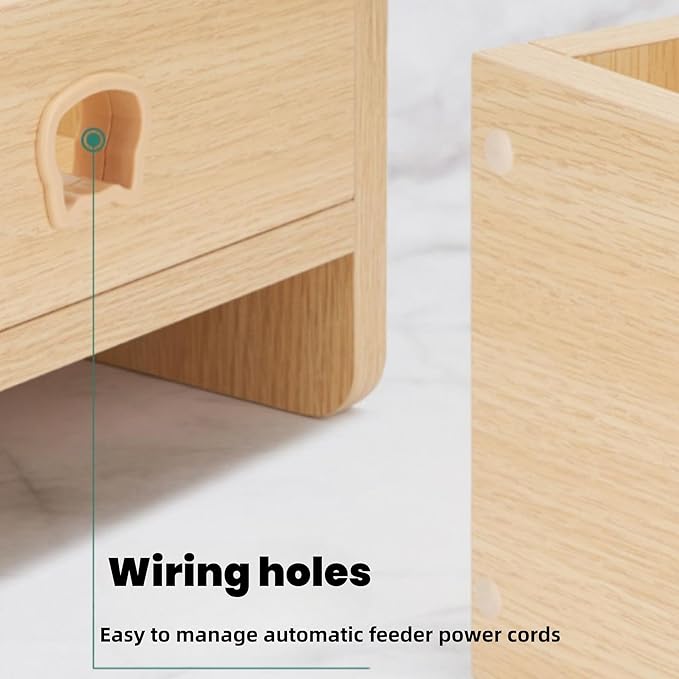 Raised Pet Feeder Stand for Cats & Dogs Neck Health, Holder for Pet Automatic Feeders, Pet Water Dispenser Stand, Adjustable Height Elevated Shelf for Petlibro and Most Pet Feeders