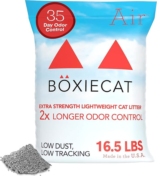 Boxie® Extra Strength Cat Litter, Lightweight 35-Day Odor Control, Clumping, 16.5lb