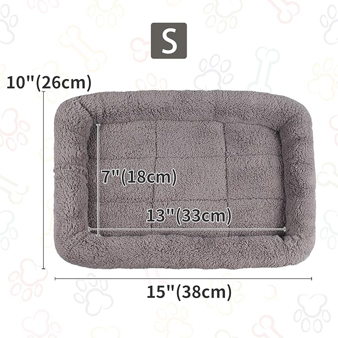 Cat Bed Washable Indoor Cat Cushion Bed, Soft and Cozy Plush Pet Bed-S