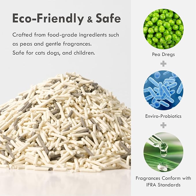 Lady N Granular Tofu Cat Litter Mini-Pellet Compatible with Automatic Self-Cleaning Cat Litter Box, Premium Clumping Ultra Absorbent, Low Tracking, Odor Control 9lb Yosemite Scent