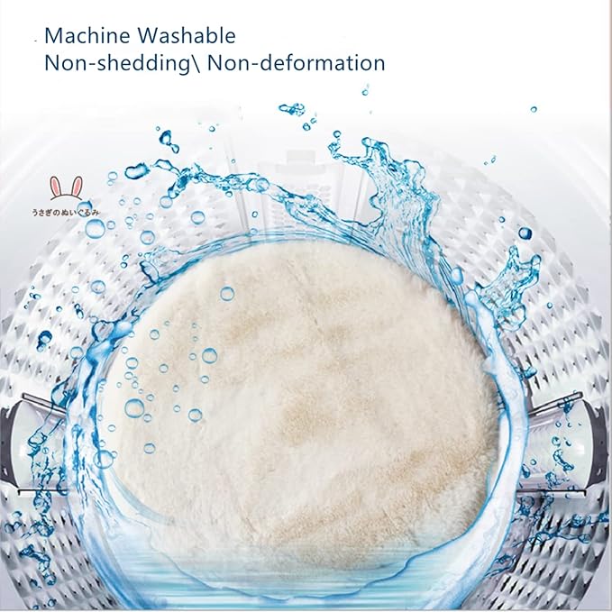 SHENGOCASE 2-Pack 17.7" Round Faux Rabbit Fur Cat Dog Bed Cushion Pad Mat, Cat Tree Tower Replacement Cushion Pad for Window Perch, Carrier House Cage Crate Kennel Furniture