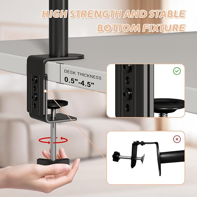 Cat Desk Bed – Cat Bed for Indoor Cats with Adjustable Height&360° Rotation, Elevated Desk Nest Cats Beds for Table, Desktop Cat's Hammock for Small Space, Wooden Cat's Bed Desktop Kitten Furniture