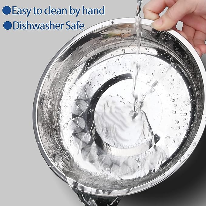 kathson 8 Pcs Stainless Steel Cat Food Bowls, Replacement Whisker Relief Cat Metal Dishes, Shallow Wide Cat&Dog Food and Water Bowl Suitable for Pet Feeding Stand, Dishwasher Safe (10.22 Inch Dia.)