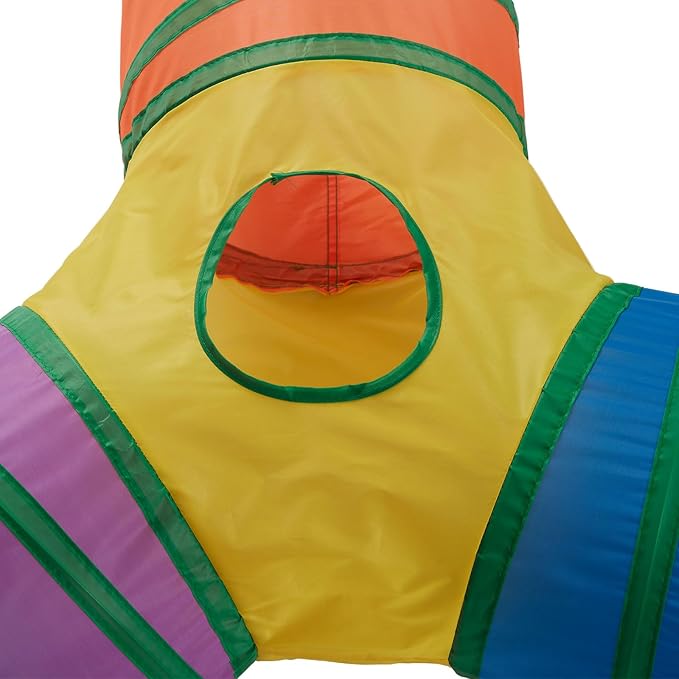 Cat Tunnels for Indoor Cats 3 Way Play Toy Kitty Tunnel Peek Hole Toy with Ball for Cat Tube Fun for Rabbits Kittens and Dogs