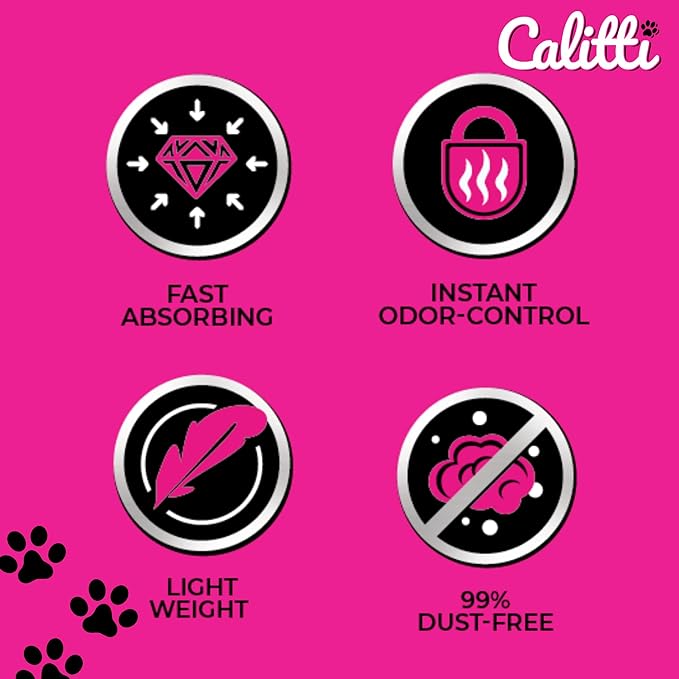 Crystals Premium Cat Litter Non-Clumping - Maximum Odor Control, 99.9% Dust Free, Soft on Paws, Unscented 16 lb (2 x 8 lb Packs)