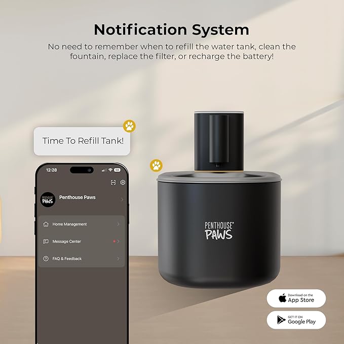 Smart Wireless Cat Water Fountain, 3.5L/118oz Automatic Pet Water Dispenser with App Control, Ultra Quiet, UV Sterilization & Filtered Flow for Cats & Dogs