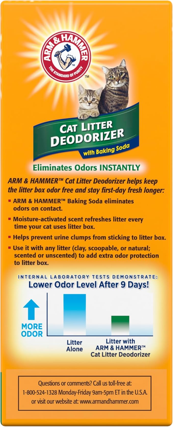 ARM & HAMMER Cat Litter Deodorizer Double Duty, 20 oz, 6 Pack