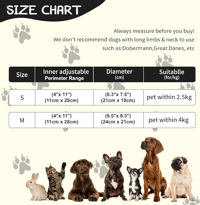 Adjustable Cat Collar Soft to Stop Licking After Surgery for Kitten, Alternative to Cone of Shame, Donut Cone for Cats, Pet Elizabethan Collar (Panda, Medium)