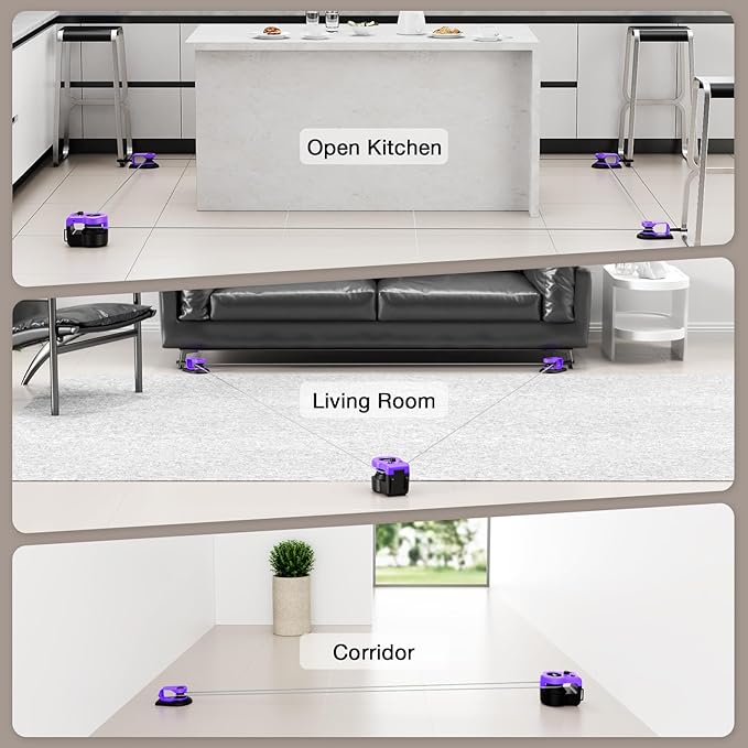 Pet Deluxe Interactive Cat Toys for Indoor Cats, Cat Treadmill Auto/Remote Control DIY Cat Mouse Hunting Toys, Keep Bored Kitten Dog Entertained to Chase, Feather Toy to Exercise Wheel-Purple